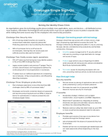 OneLogin SSO Solution Overview